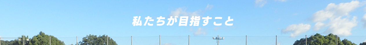 私たちが目指すこと